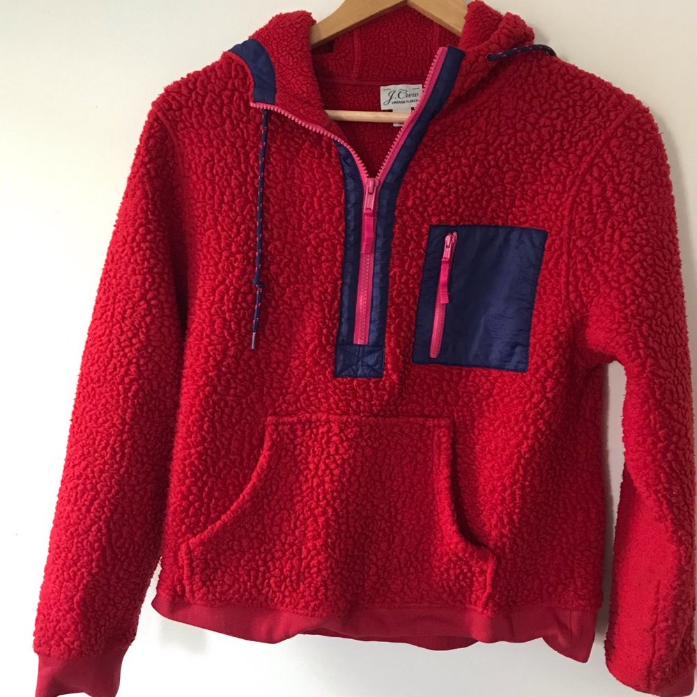Polartec fleece, used, J. Crew